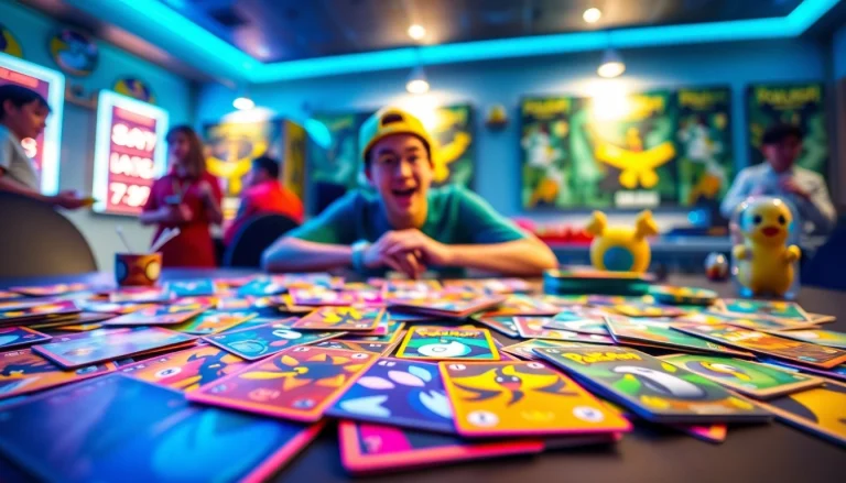 カラフルなスパークオリパのポケモンカードを誇らしげに披露するプレイヤー。「スパークオリパ おすすめ」を強調。