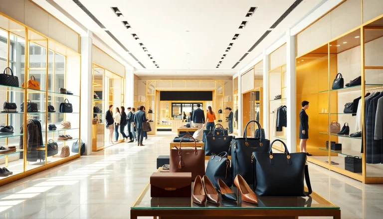 레플리카쇼핑몰의 고급스러운 매장과 제품을 렌더링한 이미지