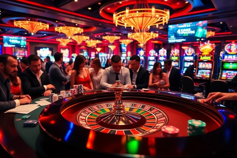 Experience thrilling gameplay at https://vuabai9.store/ with vibrant casino tables and engaging players.