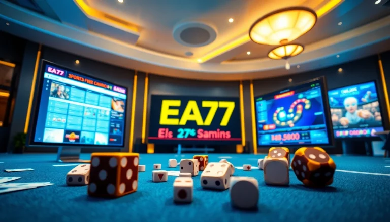Discover EA77's dynamic online gaming environment with engaging sports betting and live casino action.