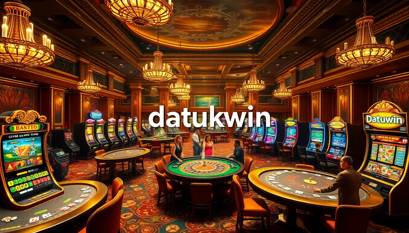 Pemain yang terlibat di meja kasino mewah, menunjukkan sensasi taruhan datukwin.