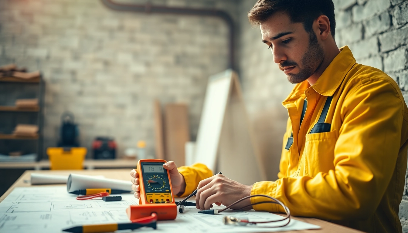 Electrician apprenticeship Hawaii: a dedicated apprentice in a bright workshop mastering electrical skills.