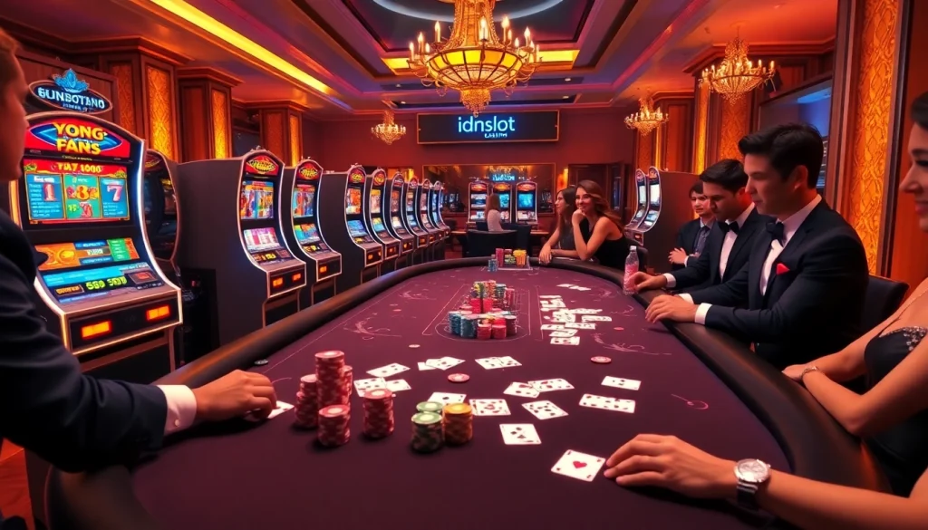 Experience high-stakes gambling with idnslot's vibrant online casino atmosphere.
