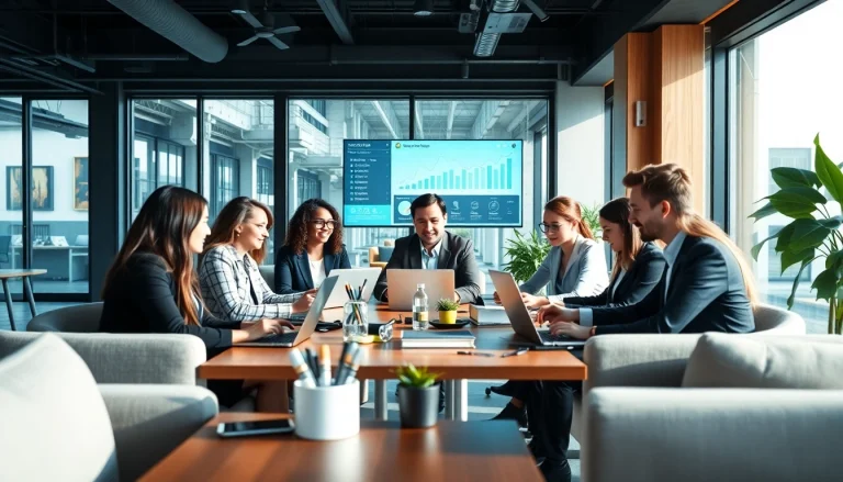 Hire remote salespeople effectively in a vibrant, collaborative workspace setting.