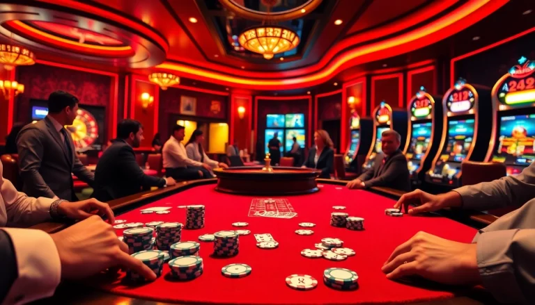 Engage in strategic betting strategies found on hidden wiki link at a luxurious casino poker table.