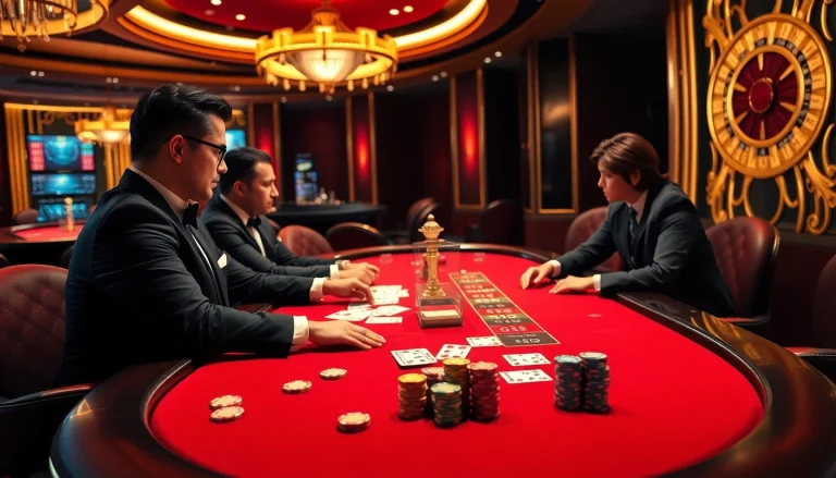 EE88 sòng bài featuring an exciting poker game and vibrant casino atmosphere.