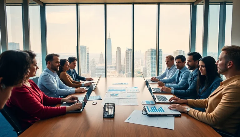 Menyiapkan rencana investasi untuk deposit 1k dalam suasana rapat profesional.