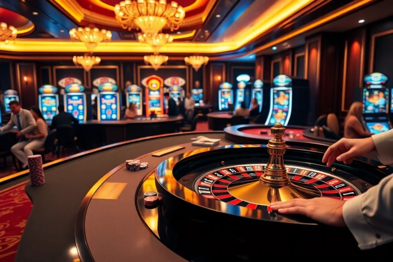 Players engage in a thrilling game of roulette at rik vip, showcasing luxury and excitement in online gambling.
