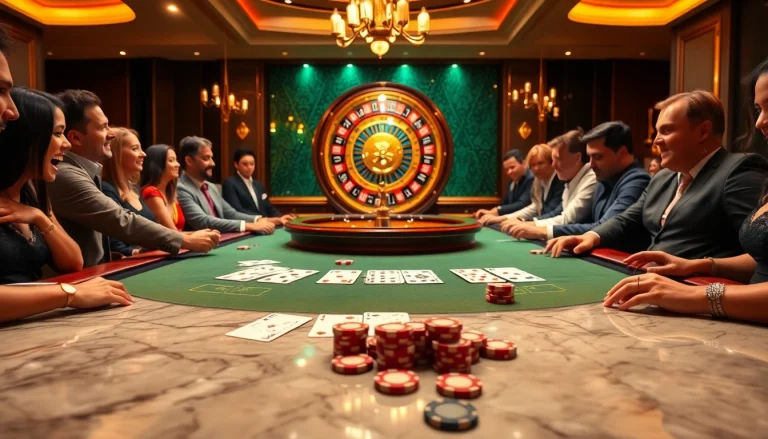 Experience the thrill of winning at https://gk88.in.net/ with an elegant poker game in a luxurious casino.