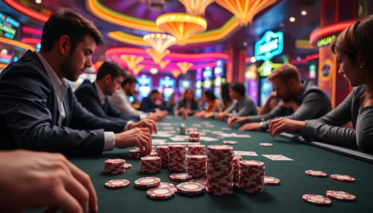 Pinco Casino poker masasında oyunçular arasında mübarizə nümayiş etdirilir.
