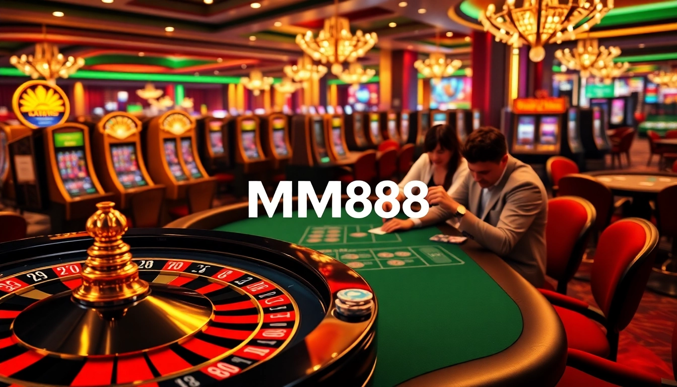 Engaging players at an MM88 casino table with exciting gaming action and personalized experiences.