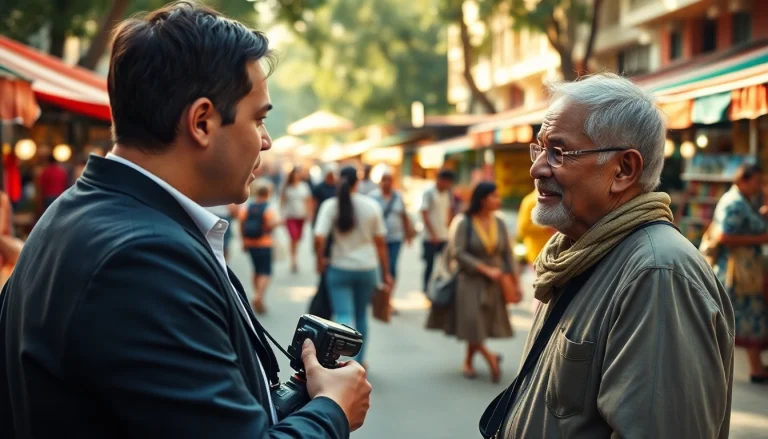 Capture local news at https://www.thedailynewsonline.com with engaging interviews in a vibrant community setting.