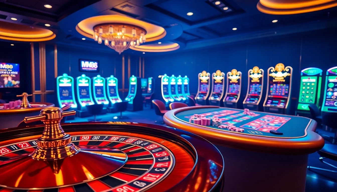 Experience exhilarating gaming at MM88 with vibrant slots and thrilling poker tables.