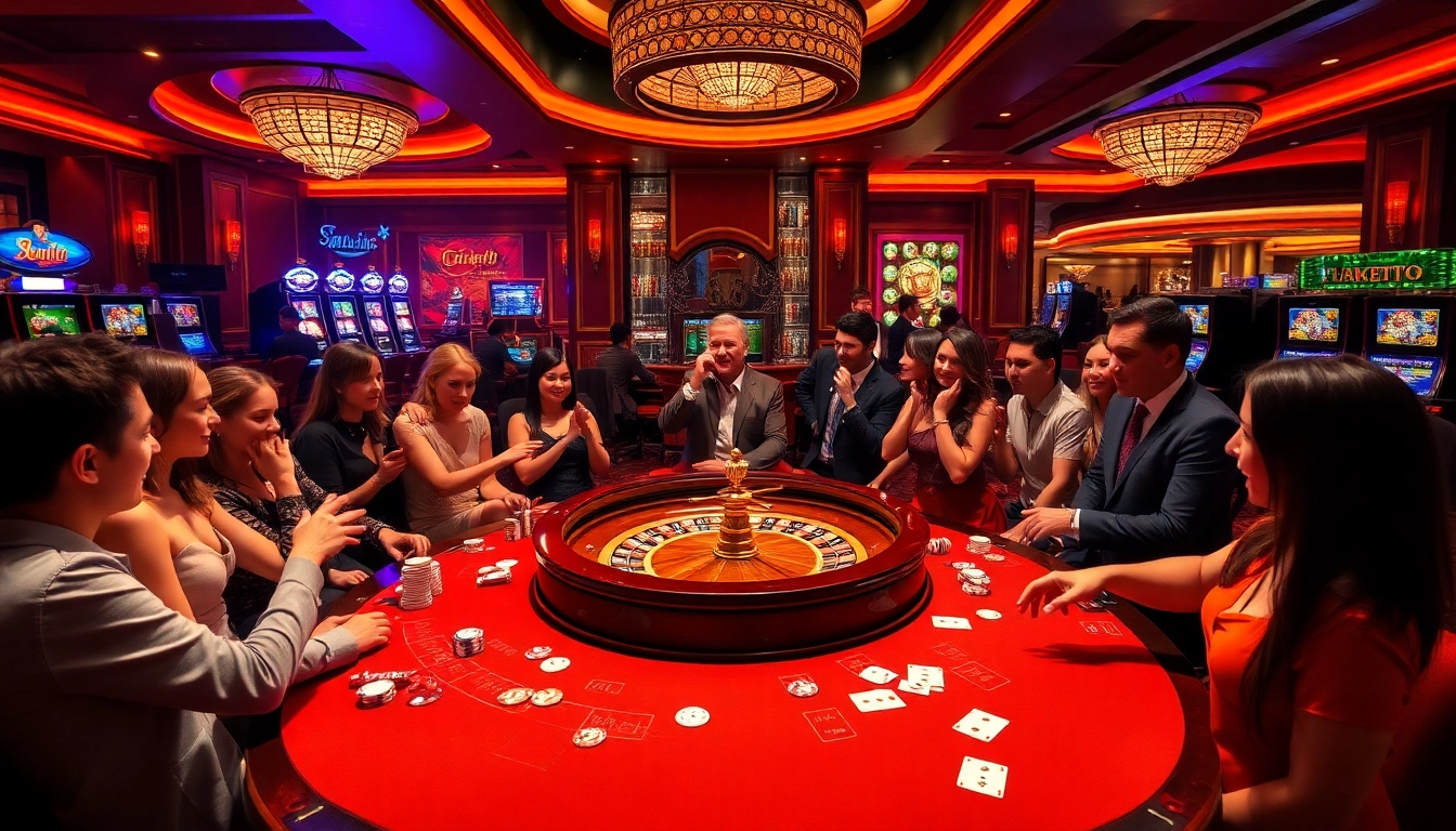 TK88 Casino gaming table with vibrant chips and cards creating an exciting atmosphere.