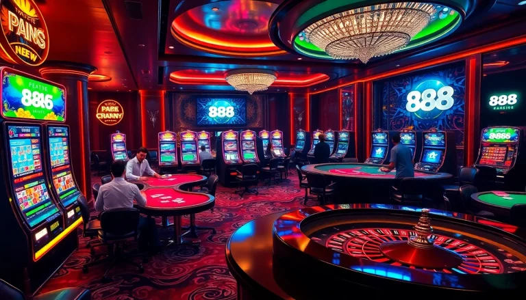 Engaged players at a luxurious casino table showcasing nhà cái 888NEW gaming experience.