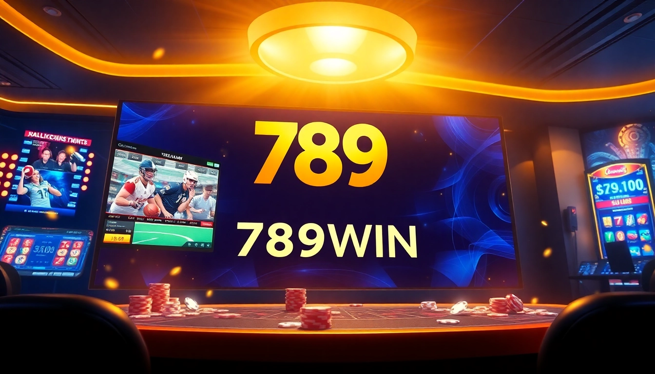 Engaging online gambling scene featuring 789WIN brand elements and exciting casino games.