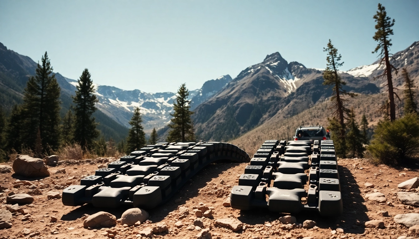 Recovery Tracks aiding off-road vehicles in tough terrain, showcasing durability and adventure.
