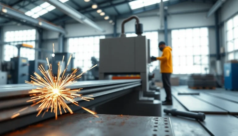 Streamlined custom shearing edmonton process featuring cutting-edge machinery in action.