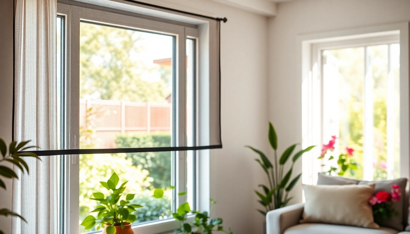 Se hvordan myggenet effektivt holder insekter væk fra din stue.