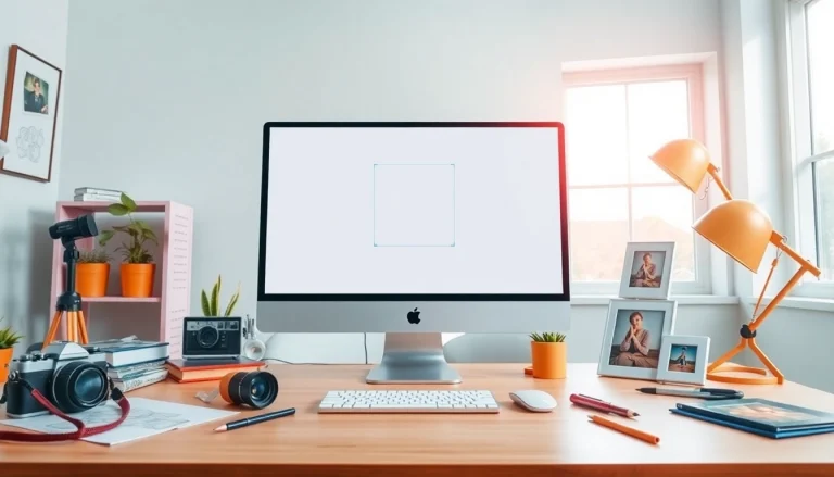 Make image square using an intuitive tool displayed on a bright workspace screen.