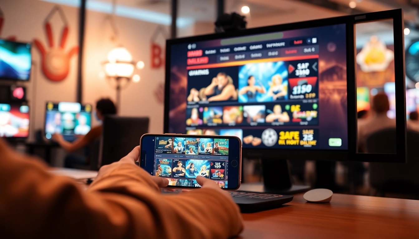 Engaging online gaming environment with MM88 interface on PC and smartphone.