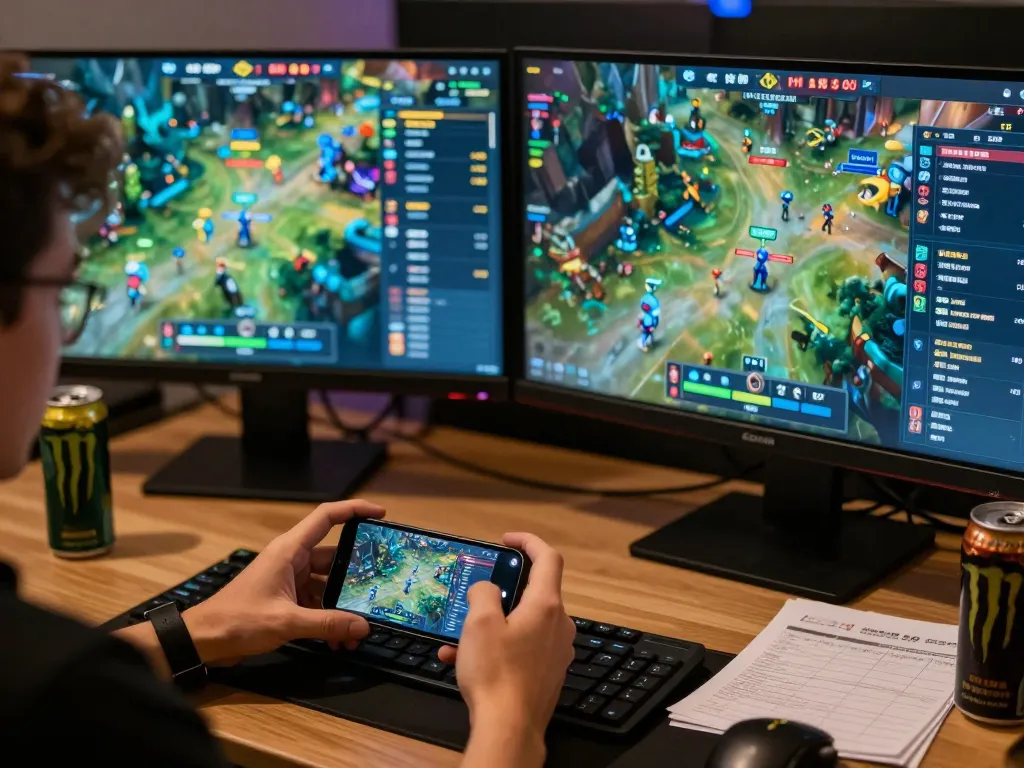 Player placing esports bets on mobile app 8k8 with real-time gaming stats displayed