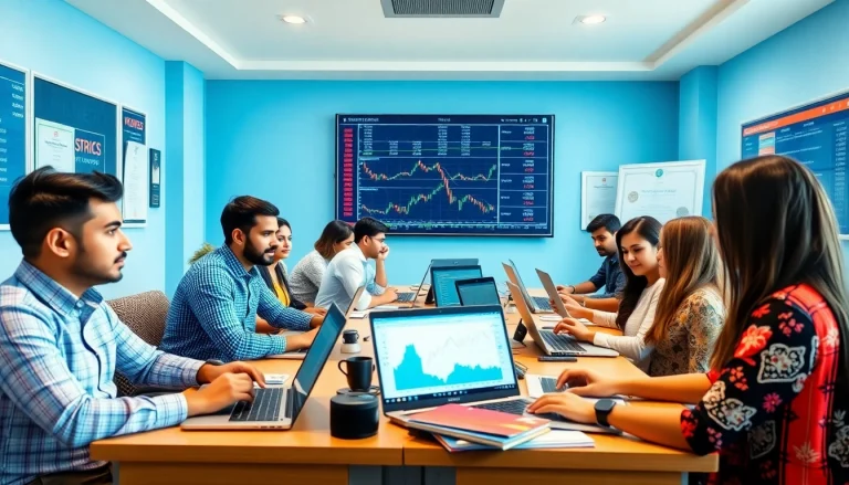 stock market training institute in kerala students engaged in trading simulations