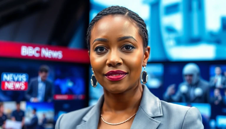 Nicola Beckford husband highlighted in a professional studio portrait showcasing her journalistic identity.