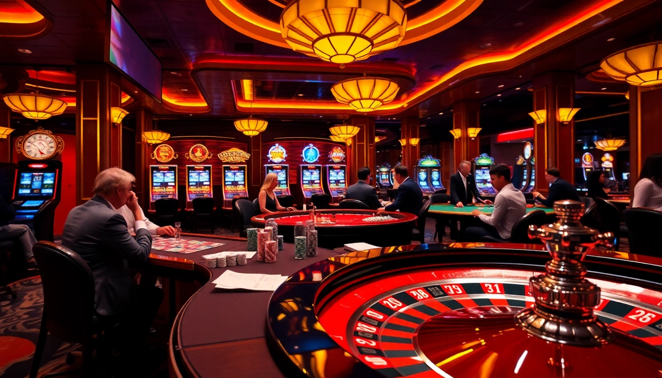 Experience the thrill of placing an RR99 bet in a luxurious casino setting, filled with vibrant gaming tables and stunning ambiance.