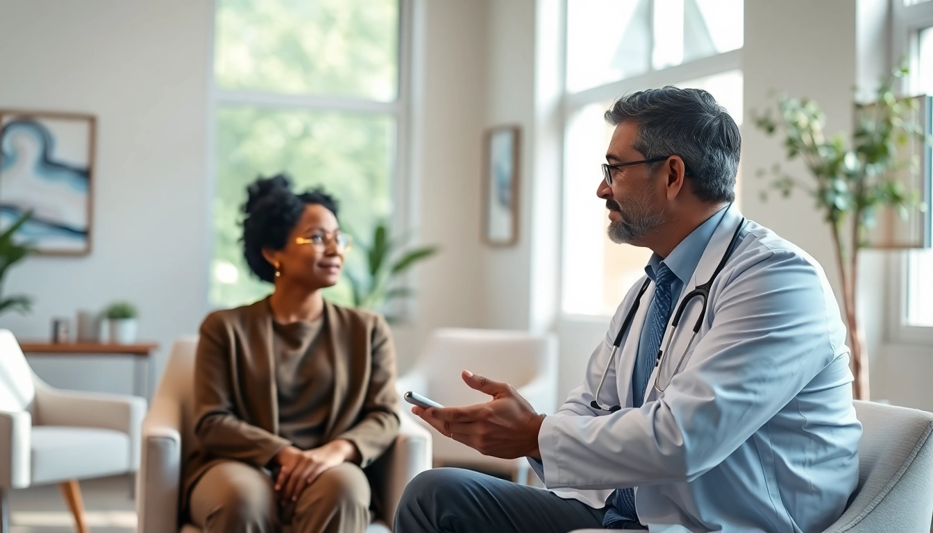 Engaging psychiatrist in a supportive environment discussing psychiatry care India.