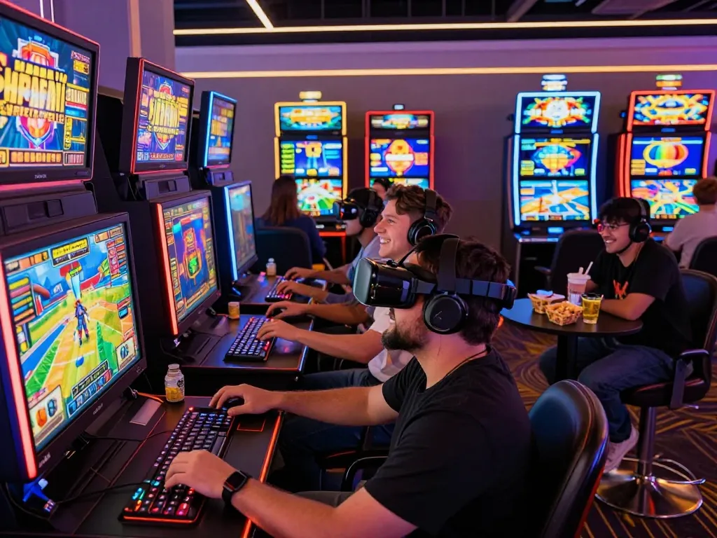 Exciting gaming atmosphere at 789club trực tuyến with players enjoying vibrant online games