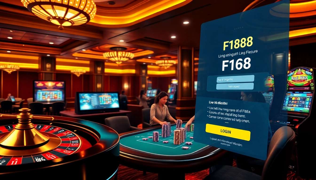 Experience seamless F168 đăng nhập while enjoying high-stakes excitement in a luxurious casino setting.