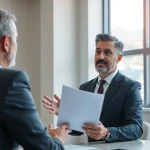 Personal Injury Lawyer in Grand Junction consulting with a client in a professional office setting.